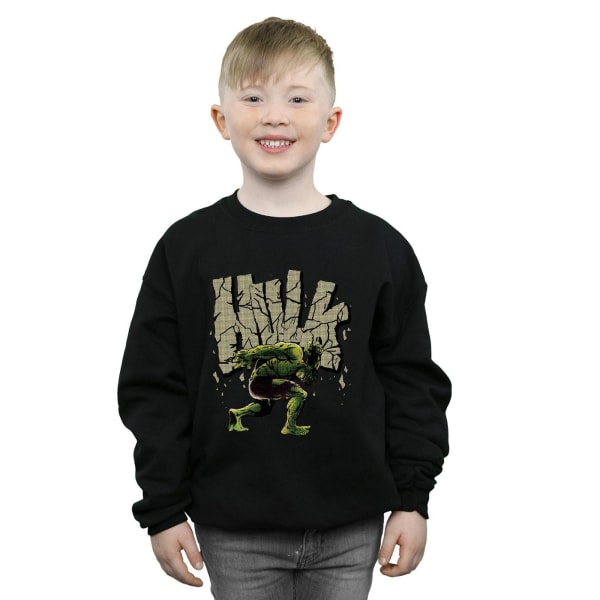 Marvel Boys Hulk Rock Sweatshirt 7-8 Years Black Black 7-8 Years