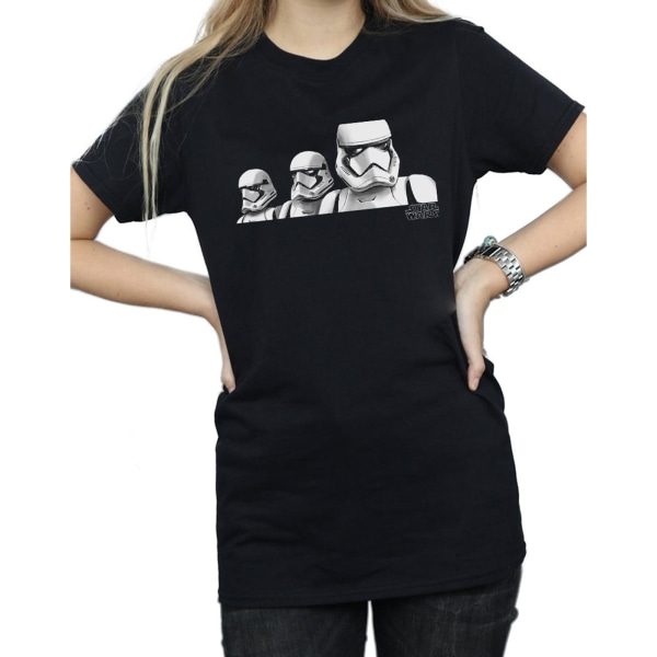Star Wars The Rise Of Skywalker Dam/Damer Troopers Band Bomull Boyfriend T-Shirt M Svart Black M