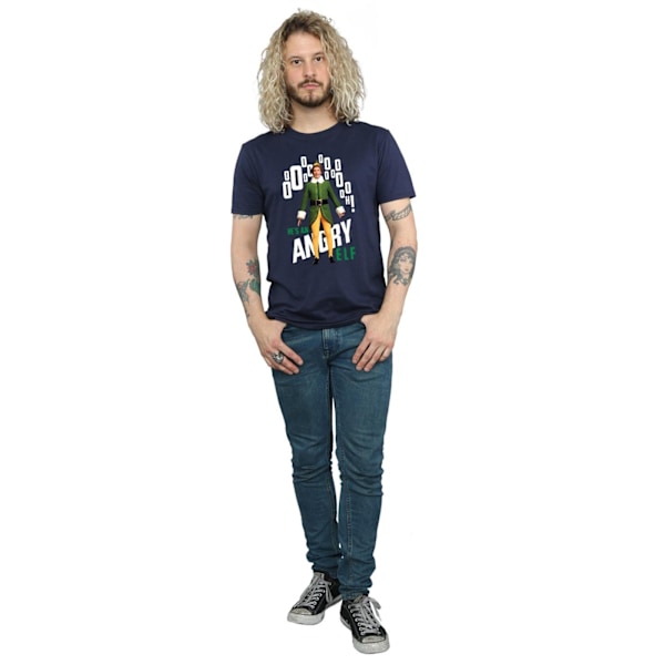 Elf Herr Angry Elf T-shirt M Marinblå Navy Blue M