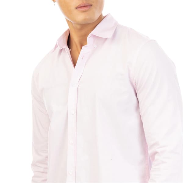 Peter Werth Herr Regular Långärmad Skjorta XL Rosa Pink XL