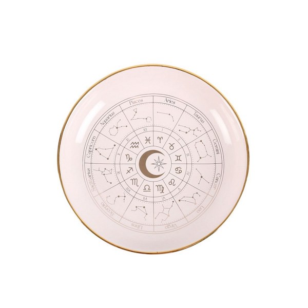 Something Different Astrologisk Hjul Prydnadsfat En Storlek Off White Off White One Size