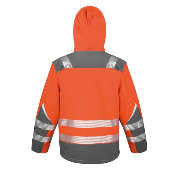 SAFE-GUARD by Result Unisex Vuxen Dynamisk Softshell Jacka L Fluo Fluorescent Orange L