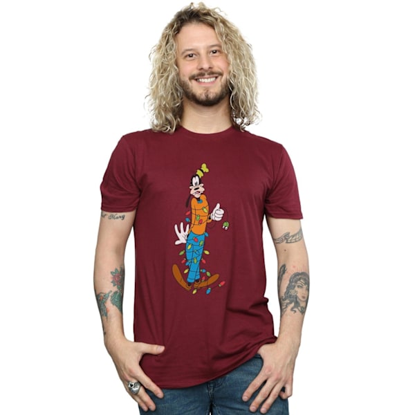 Disney Goofy Julbelysning T-shirt L Bourgogne Burgundy L