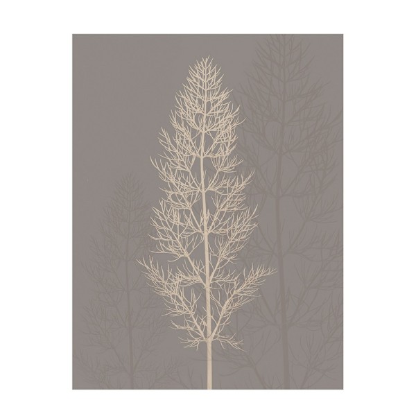 Ian Winstanley Silhuett Tryck 40cm x 30cm Grå Grey 40cm x 30cm