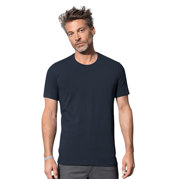 Stedman Stars Herr Clive T-shirt med Rund Hals M Marina Blå Marina Blue M