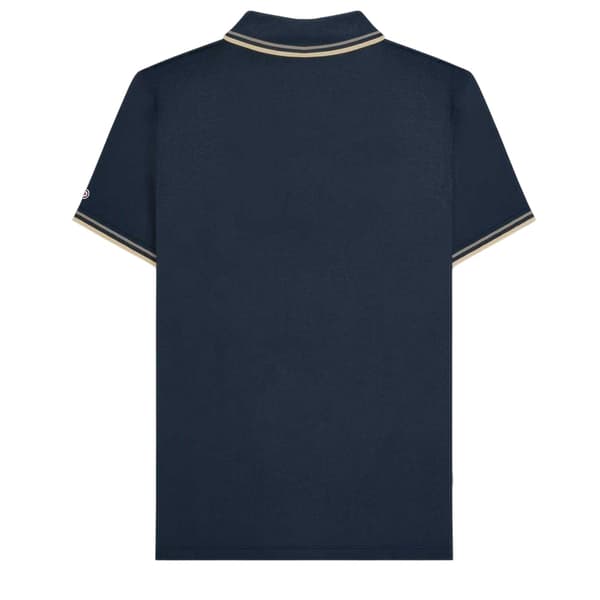 Lambretta Pikétröja för män S Marinblå/Cinder Navy/Cinder S