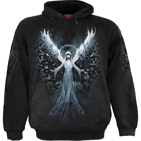 Spiral Direct Unisex Ethereal Angel Hoodie M Svart Black M