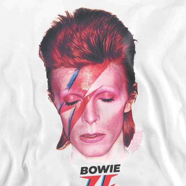 David Bowie Unisex Vuxen Aladdin Sane ´75 Sweatshirt M Vit White M
