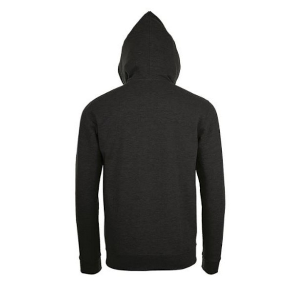 SOLS Herr Stone Zip Up Plain Hoodie M Charcoal Marl Charcoal Marl M