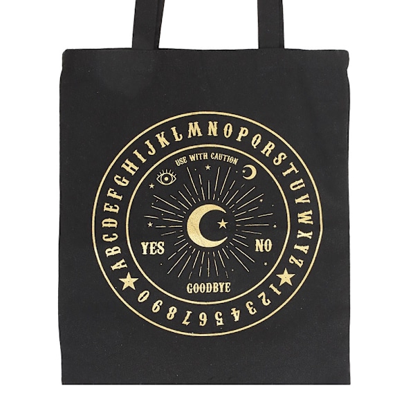Something Different Pratande Bräda Polycotton Tote Bag One Size Black One Size