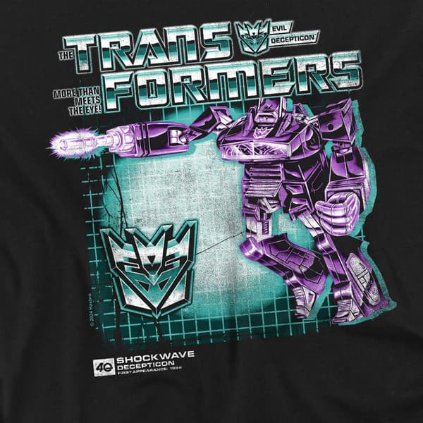 Transformers Herr Shockwave Box 40-års T-Shirt M Svart Black M