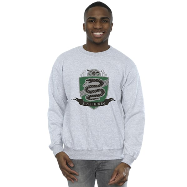 Harry Potter Herr Slytherin Bröstmärke Sweatshirt XXL Sports G Sports Grey XXL