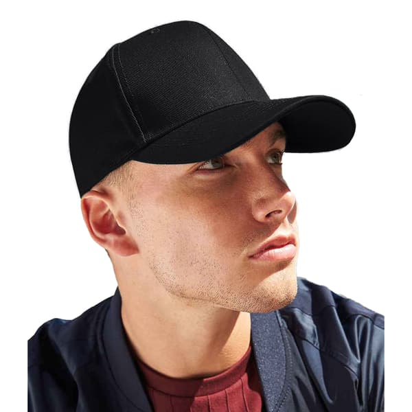 Beechfield Unisex Adult Ultimate 6 Panel Cap One Size Black Black One Size