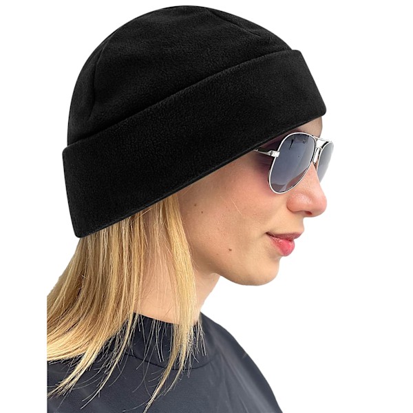 Beechfield Fleece Recycled Beanie One Size Svart Black One Size