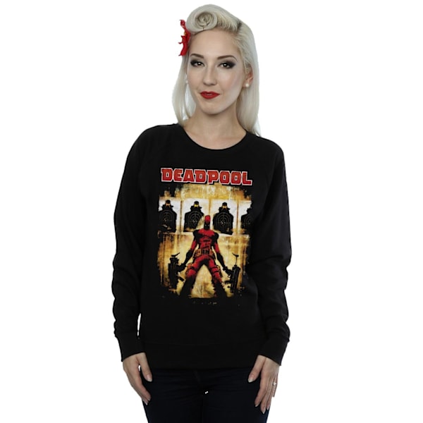 Marvel Womens/Ladies Deadpool Target Practice Sweatshirt S Blac Black S