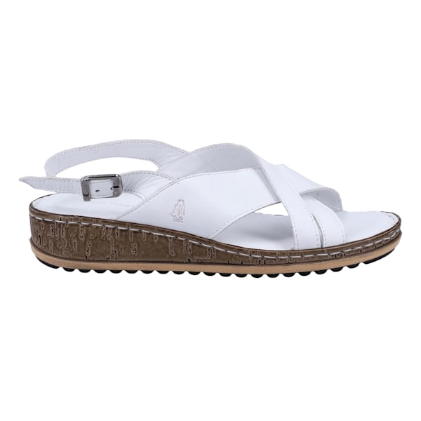 Hush Puppies Dam/Damer Elena Läder Kilklackssandal 5 UK Vit White 5 UK