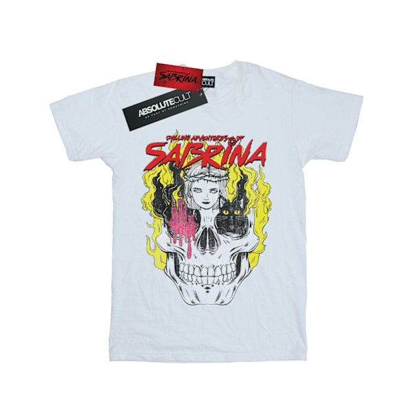 The Chilling Adventures Of Sabrina Dam/Damer Icon Skull Bomull Boyfriend T-Shirt White L