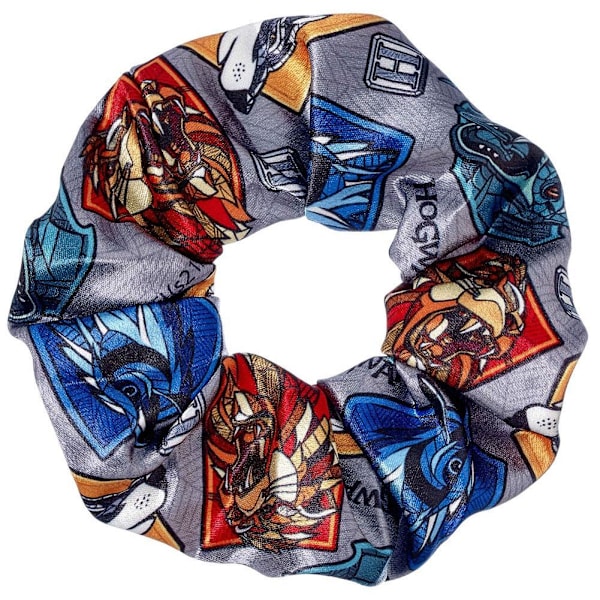 Harry Potter Hogwarts Hus Scrunchie One Size Grå/Blå/Röd Grey/Blue/Red One Size