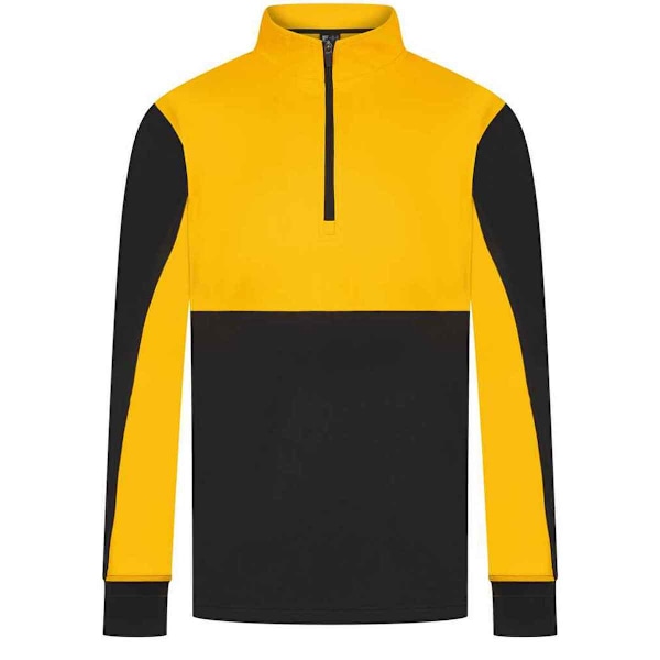 Finden & Hales Träningsjacka med Kvartsdragkedja för Män 3XL Svart/Guld Black/Gold 3XL