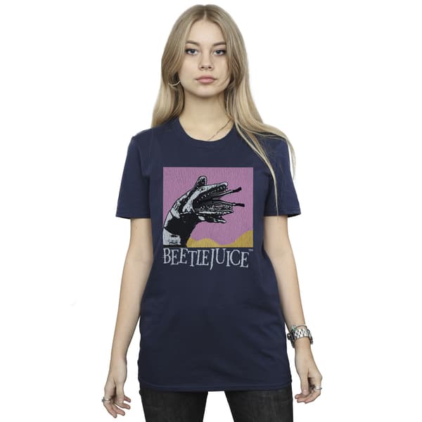 Beetlejuice Dam/Damer Sandmask Orm Sandmask Bomulls Boyfriend Navy Blue S