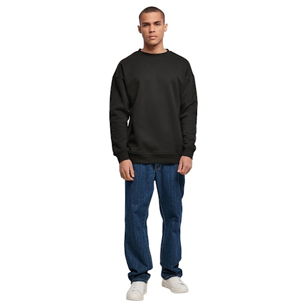 Bygg ditt varumärke Herr Crew Neck Plain Sweatshirt M Svart Black M