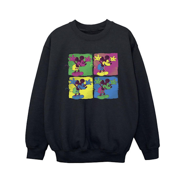Disney Boys Mickey Mouse Pop Art Sweatshirt 7-8 år Svart Black 7-8 Years