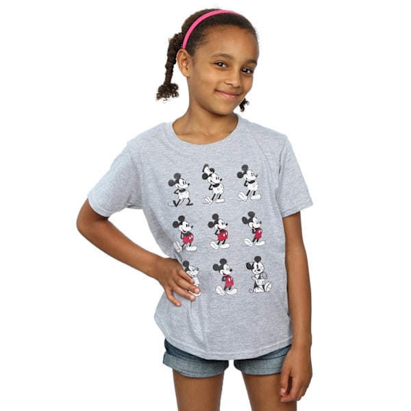 Disney Girls Mickey Mouse Evolution Bomull T-shirt 9-11 År S Sports Grey 9-11 Years