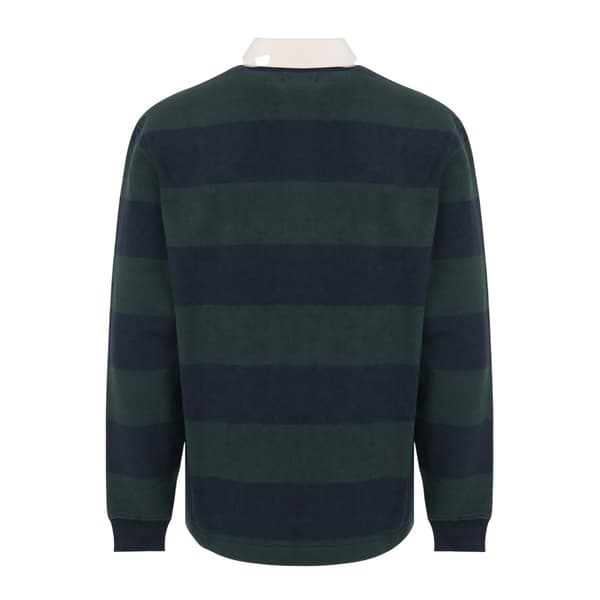 Jack Wills Herr Jersey Krage Avslappnad Passform Långärmad Rugby Pine/Navy M