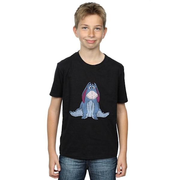 Disney Boys Winnie The Pooh Classic Eeyore T-Shirt 7-8 år Blå Black 7-8 Years