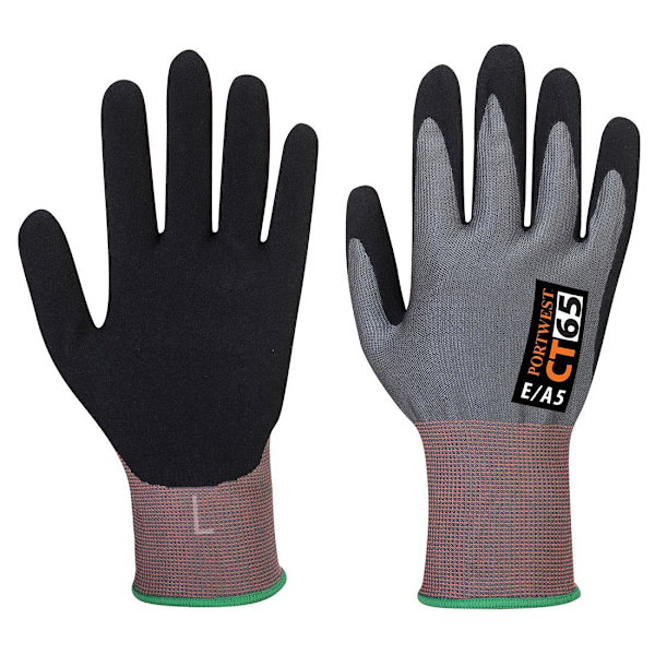Portwest Unisex Vuxen Nitrilhandskar M Grå/Svart Grey/Black M