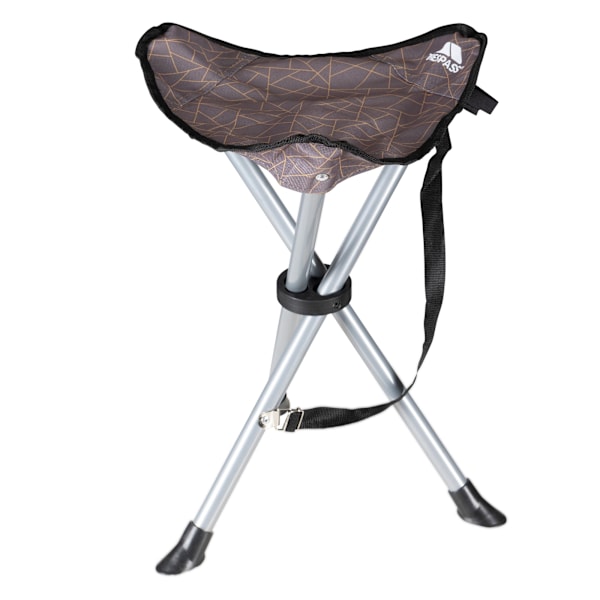 Trespass Ritchie Tripod Camping Pall/Stol En Storlek Stormgrå Storm Grey Print One Size