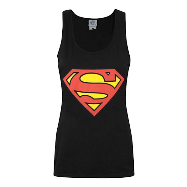 Superman Dam/Kvinnor Sköld Logotyp Väst 2XL Svart Black 2XL