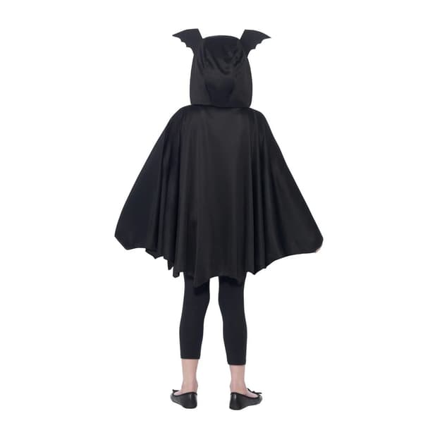Smiffys Barn/Barn Bat Cape 7-9 År Svart Black 7-9 Years