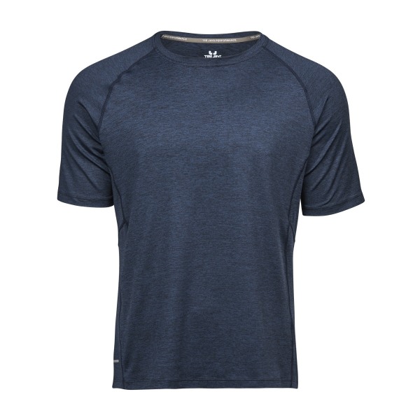Tee Jays Mens Cool Dry Kortärmad T-Shirt L Marinblå Melange Navy Melange L