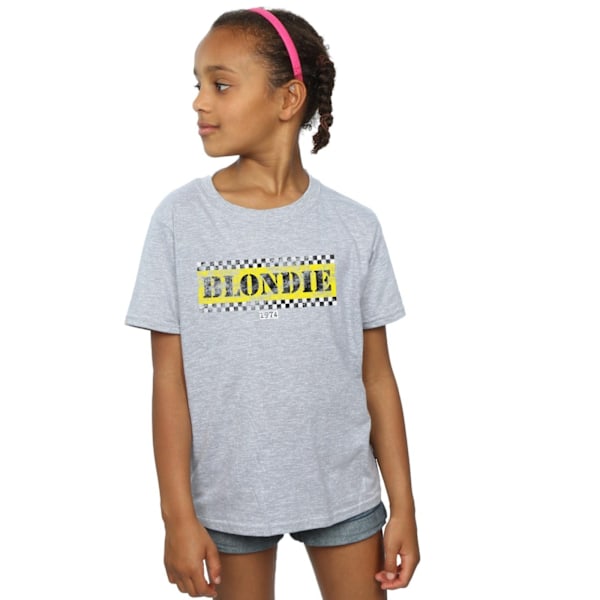 Blondie Girls Taxi 74 Bomull T-shirt 12-13 År Sports Grey Sports Grey 12-13 Years