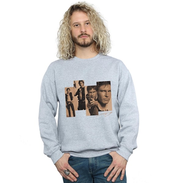 Star Wars Herr Han Solo Photoshoot Sweatshirt 3XL Sports Grey Sports Grey 3XL
