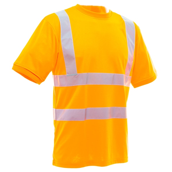 Yoko Hi-Vis kortärmad T-shirt dam/dam (förpackning med 2) 3XL Hi Vis Orange 3XL