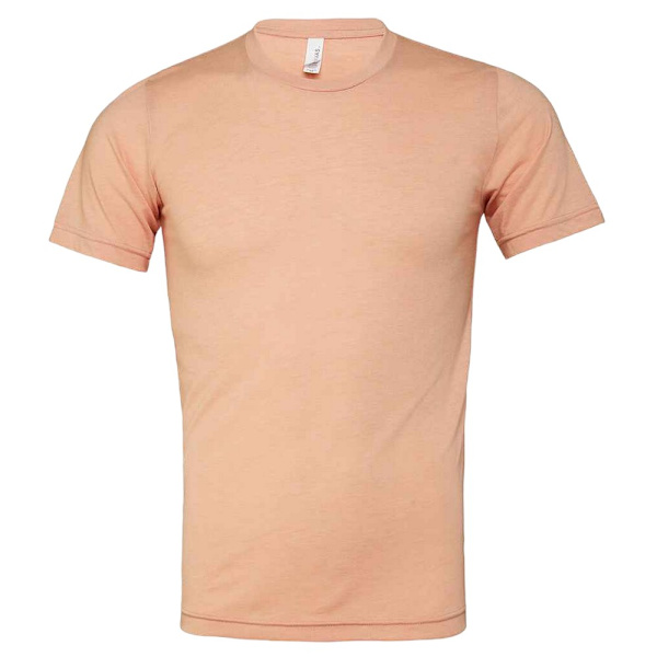 Bella + Canvas Unisex Tri-Blend T-shirt M Peach Peach M