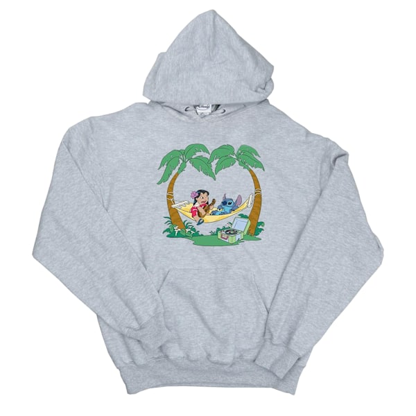 Disney Dam/Kvinnor Lilo Och Stitch Spela Lite Musik Hoodie XL Sports Grey XL