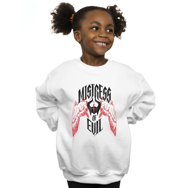 Disney Girls Maleficent Mistress Of Evil Wings Sweatshirt 9-11 White 9-11 Years