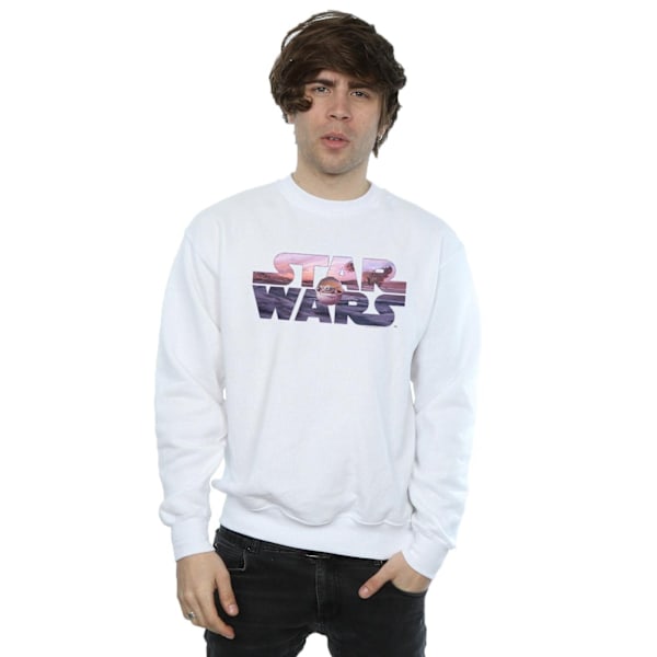 Star Wars The Mandalorian The Child Logo Sweatshirt L Vit White L