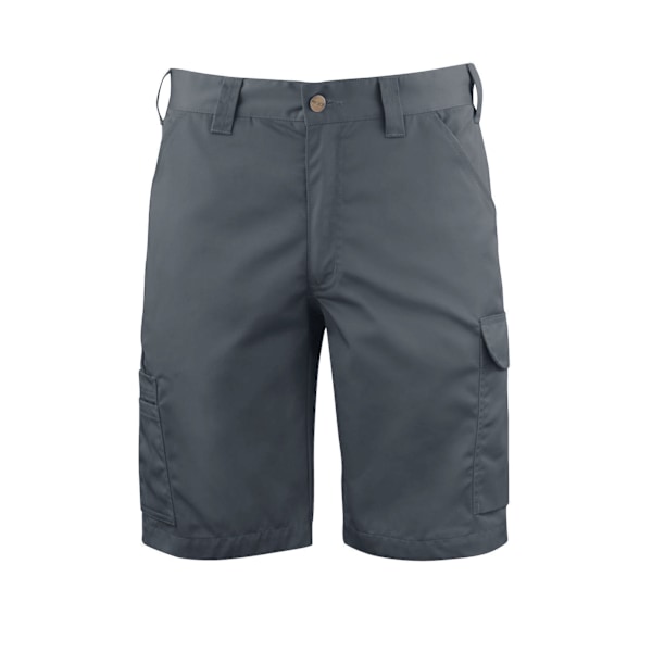 Projob Herr Enfärgade Cargoshorts 42R Grå Grey 42R