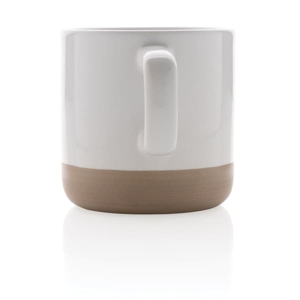 XD Collection Glaserad Keramikmugg 360ml One Size Vit White One Size
