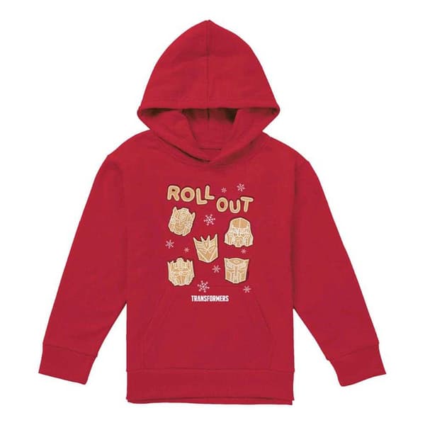 Transformers Barn/Kids Roll Out Cookie Jul Tröja Red 7-8 Years