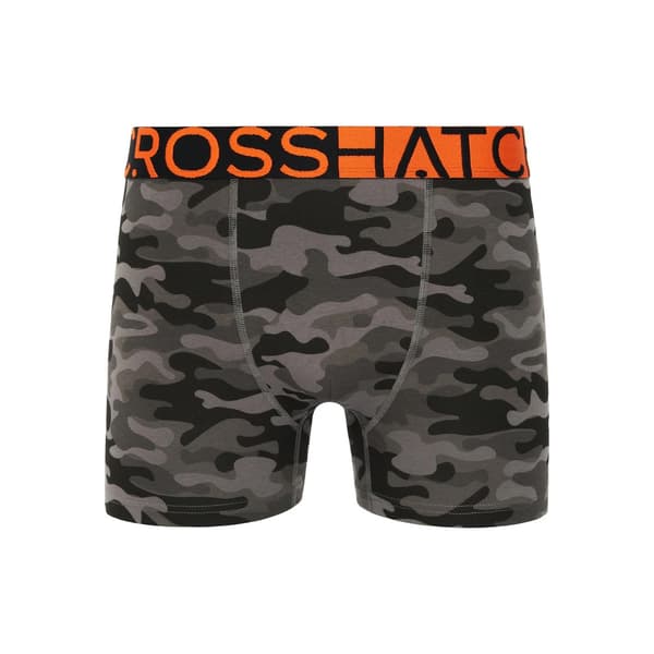 Crosshatch Herr Endocamo Regular Boxershorts (5-pack) S Ora Orange S