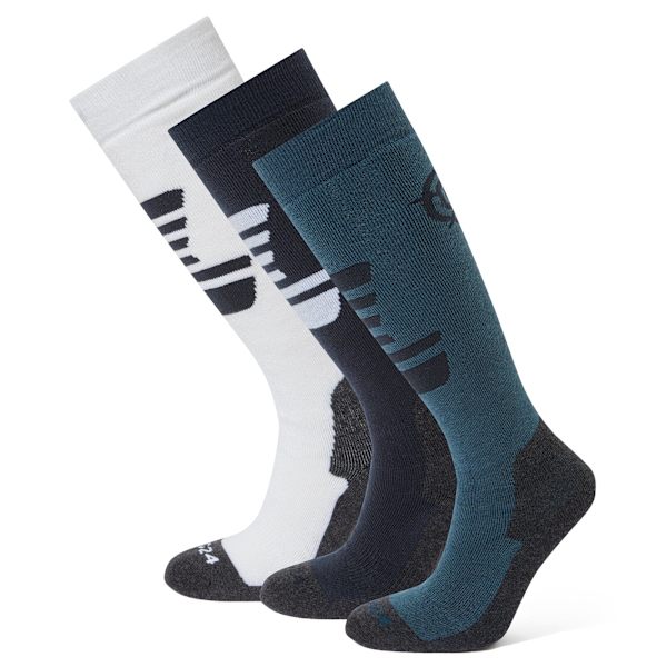 TOG24 Bergenz skidstrumpor (3-pack) 4 UK-7 UK mörk indigo/optik Dark Indigo/Optic White/Jewel Blue 4 UK-7 UK