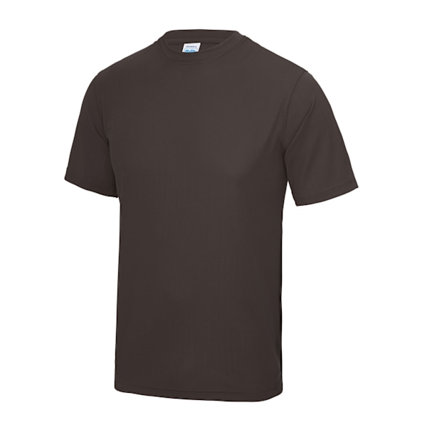 AWDis Just Cool Mens Performance Plain T-Shirt S Hot Chocolate Hot Chocolate S