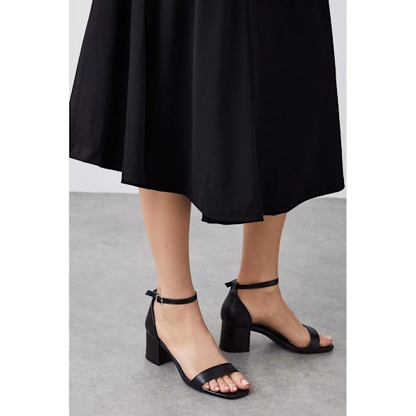 Dorothy Perkins Dam/Dam Sammy Block Heel Court Shoes 5 UK Black 5 UK