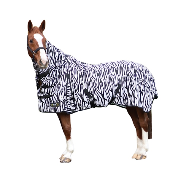Hy StormX Original Zebra Print Flugtäcke 4ft Svart/Vit Black/White 4ft