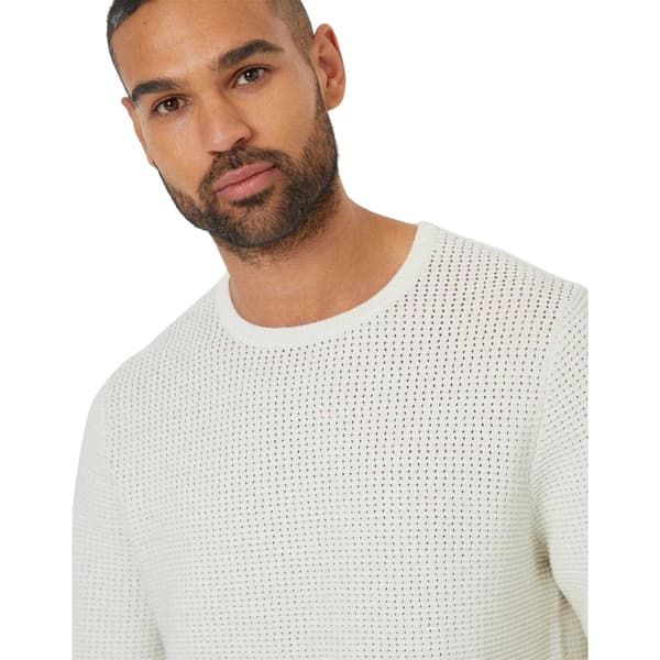 Threadbare Herr Yarra Texturerad Normal Tröja M Ecru Ecru M